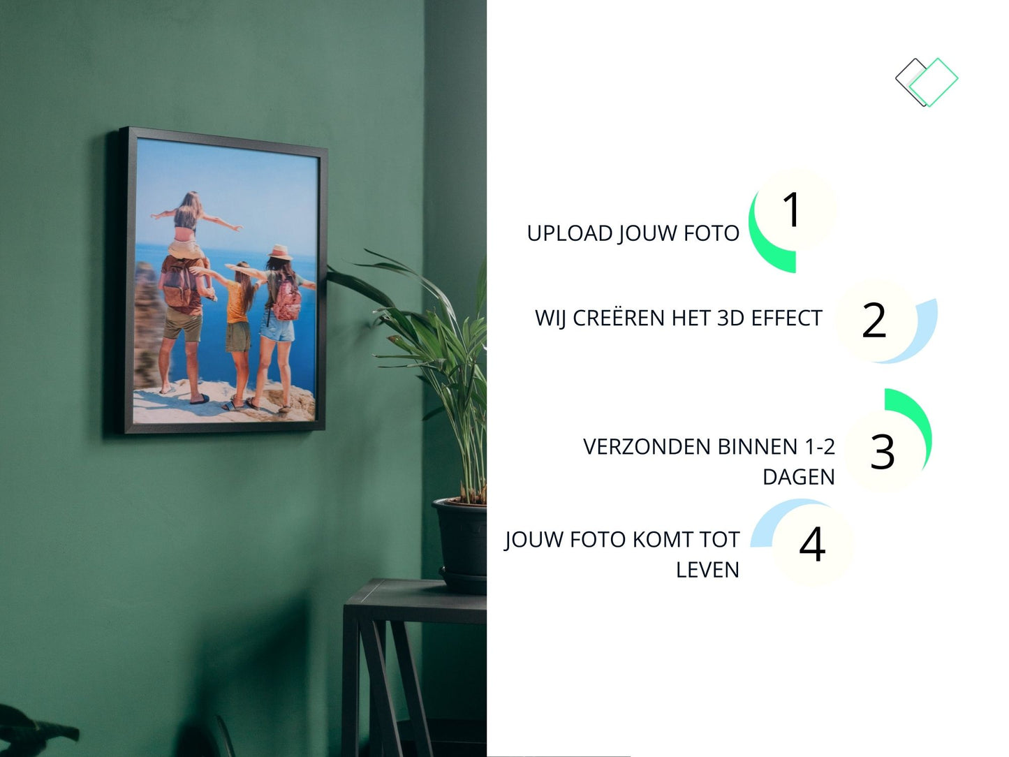 Lenticulaire 3D poster | Standaard lijst maten