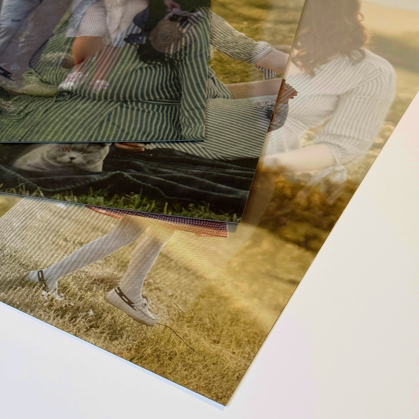 Lenticulair 2 in 1 drieluik collage | Standaard lijst maten