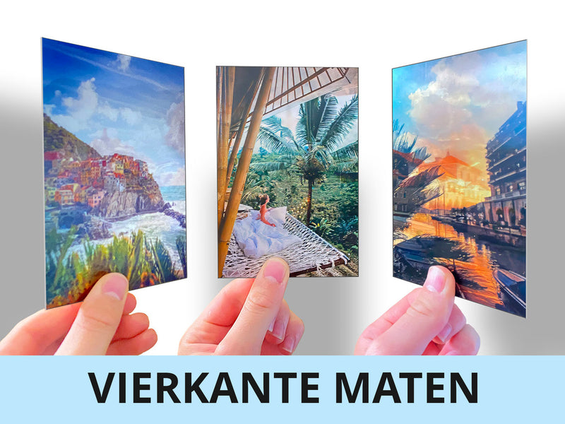 Lenticulaire 2 in 1 poster | Vierkante maten