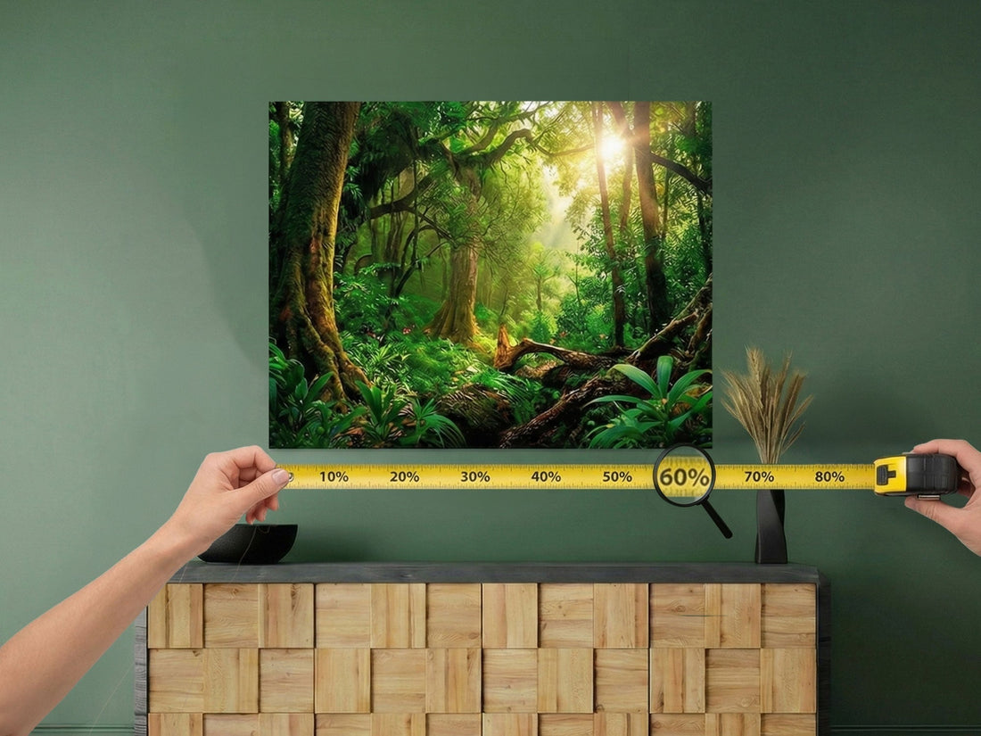 poster boven meubel 60% regel