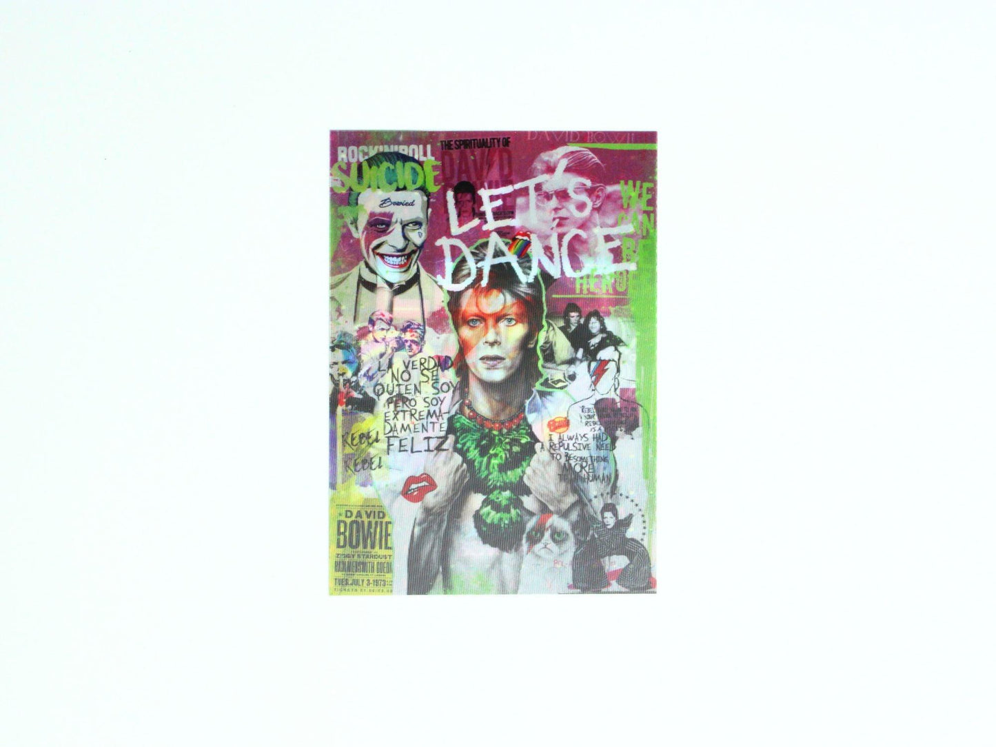 Bowie Let's Dance | LenticulArt van PolArtworks | A4 & A3