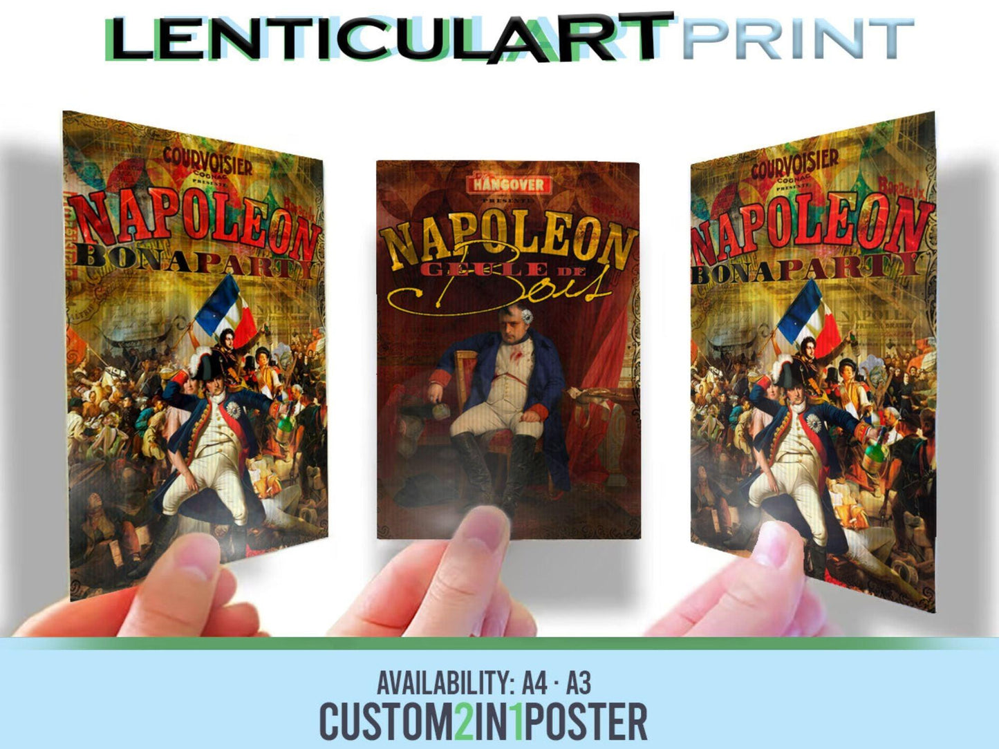 Napoleón Bonaparty | LenticulArt van PolArtworks | A4 & A3